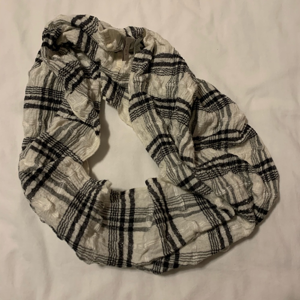 Loft Plaid Infinity Scarf
